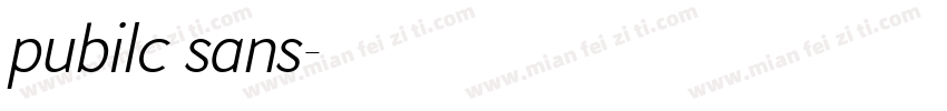 pubilc sans字体转换